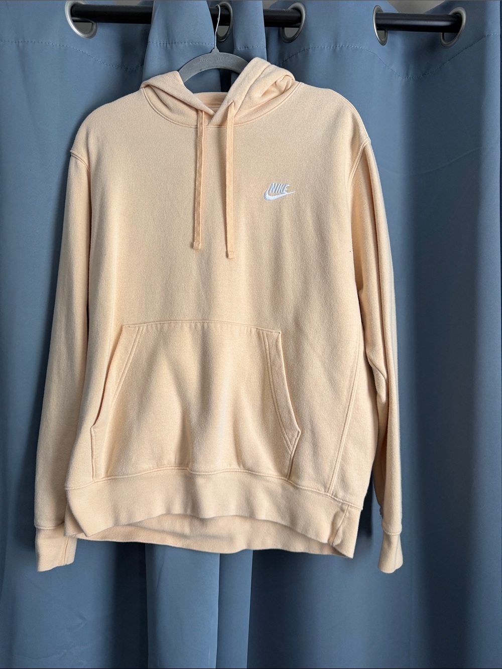 Nike women’s Peach Crewneck Hoodie with White Logo